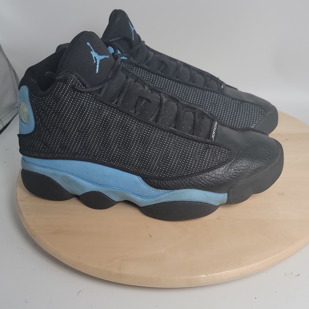 Nike Air Jordan 13 Retro UNC Men Black Blue DJ5982-041 Size 9